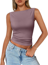 Trendy Queen Women Going Out Summer Tank Tops Spring Casual Basic Cute 2025 Sleeveless Shirt Vacation Fashion Outfit Clothes