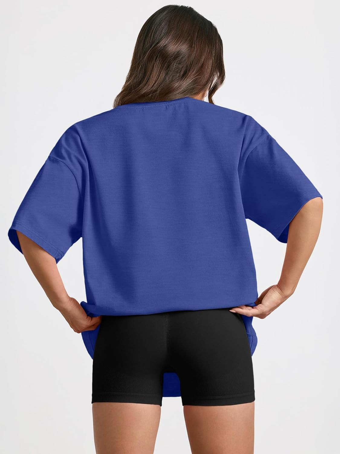 Trendy Queen Womens Oversized Summer T Shirts Fashion Workout Plus Size Tops Short Sleeve Beach Vacation Gym Clothes 2025