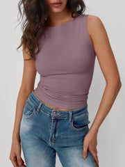 Trendy Queen Women Going Out Summer Tank Tops Spring Casual Basic Cute 2025 Sleeveless Shirt Vacation Fashion Outfit Clothes